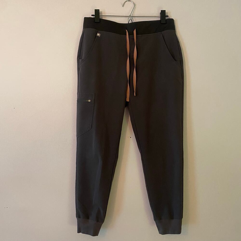 FIGS Charcoal Gray Zamora Jogger Scrub Pants Uniform Women's size Small Petite